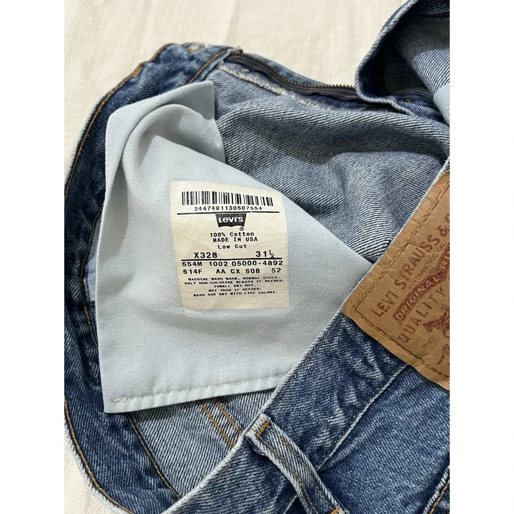 Vintage Levi's Low Cut USA Straight Leg 31x30 100% Cotton 90s/00s Perfect Jeans
